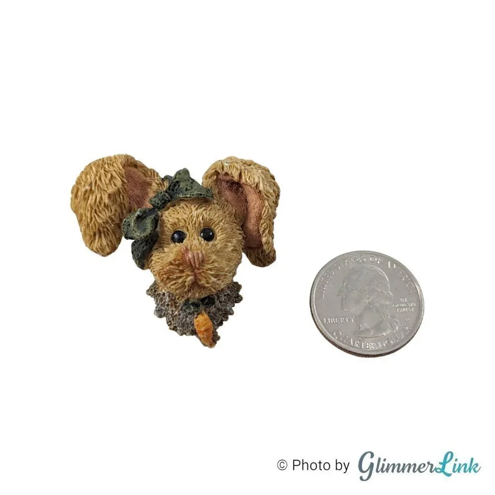 Vintage Amelia Bunny Rabbit Hare Boyds Bearwear & Friends Resin Brooch